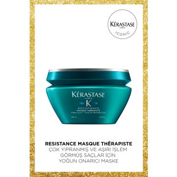 Kerastase 200 ml Resistance Masque Therapiste Çok Yıpranmış ve Aşırı İşlem Görmüş Saçlar İçin Onarıcı Maske