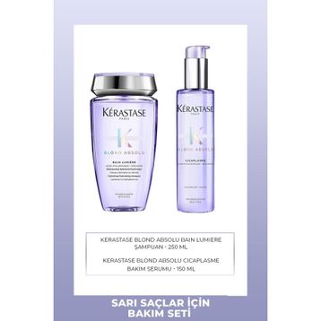 Kerastase Blond Absolu Bain Lumiere 250 ml Şampuan+Blond Absolu Cicaplasme 150 ml Saç Serumu