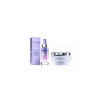 Kerastase Blond Absolu Cicaextreme 200 ml Saç Maskesi ve Blond Absolu Cianuit 90 ml Onarıcı Gece Serumu
