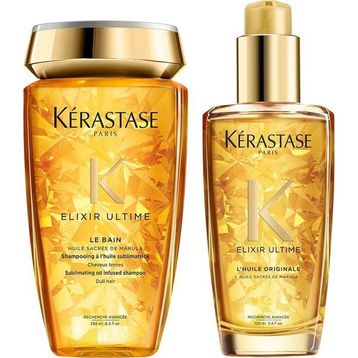 Kerastase Elixir Ultime Le Bain 250 ml Şampuan+L'huile Originale 100 ml Bakım Yağı