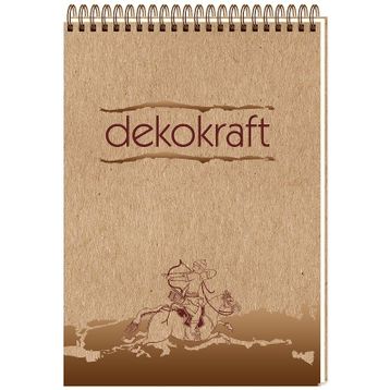Keskin 144001 Dekokraft A4 Spiralli 100 Yaprak Çizgili Bloknot