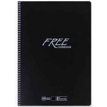 Keskin 320392 Free A4 PP Kapak 40 Yaprak Kareli Spiralli Defter