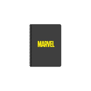 Keskin Color 16x22 cm Çizgisiz Marvel Karton Kapak Telli Defter 80 Yaprak 60 gr Beyaz Sayfa Defter