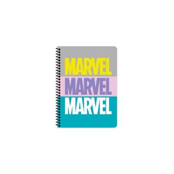 Keskin Color 16x22 cm Çizgisiz Marvel Karton Kapak Telli Defter 80 Yaprak 60 gr Beyaz Sayfa Defter