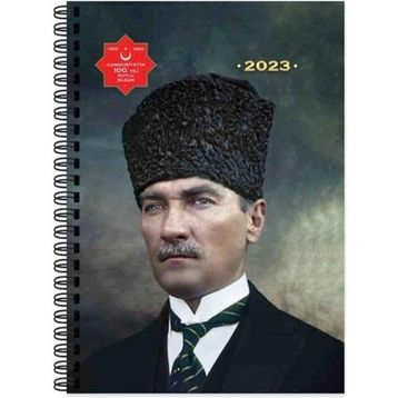 Keskin Color 17*24 Atatürk Günlük Spiralli Ajanda - Başkomutan Defter