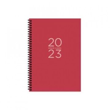 Keskin Color 2023 17x24 Kırmızı Günlük Spiralli Ajanda