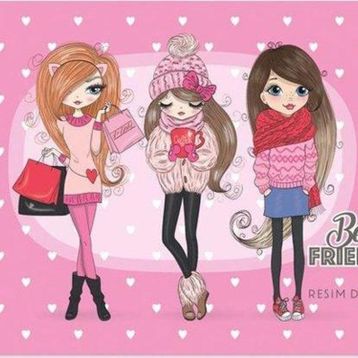 Keskin Color 25x35 cm 15 Yaprak Spiralli Best Friends Resim Defteri