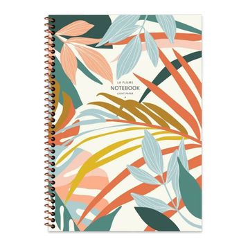 Keskin Color A4 80 Yaprak Kareli PP Kapak La Plume Flowers Spiralli Defter
