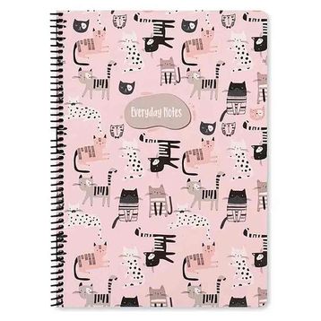 Keskin Color Animal Friend Kediler Spiralli Karton Kapak 100 Yaprak A4 Kareli Defter