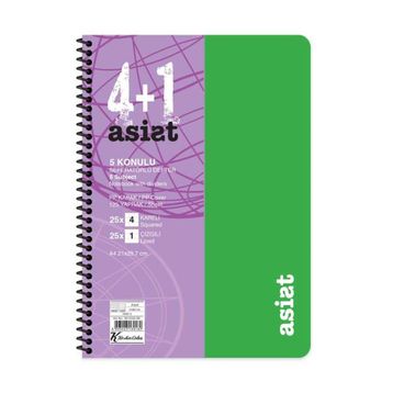 Keskin Color Asist 4+1 125 Yp PP Kapak Defter