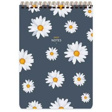 Keskin Color Çiçek Çizgili Spiralli Bloknot Defter