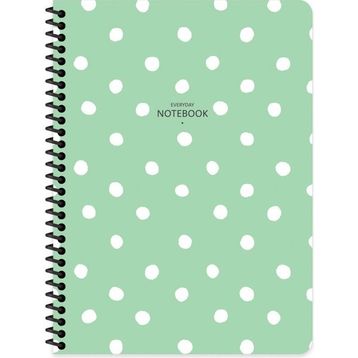 Keskin Color Çizgili Puantiye 16,5 x 22,5 cm - Yeşil Defter