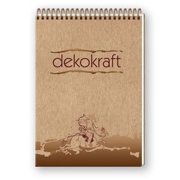Keskin Color Dekokraft Kareli 80 Yaprak 144105-99 A5 Spiralli Bloknot