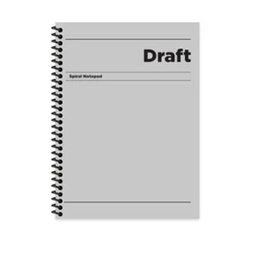 Keskin Color Draft Gri Sert Kapak 80 Yaprak 17x24 cm Kareli Spiralli Defter