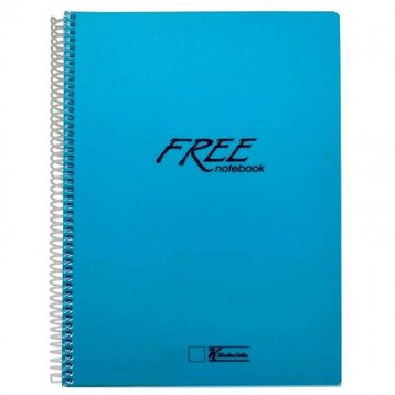 Keskin Color Free Spiralli Plastik Kapak Çizgisiz A4 100 Yaprak Defter