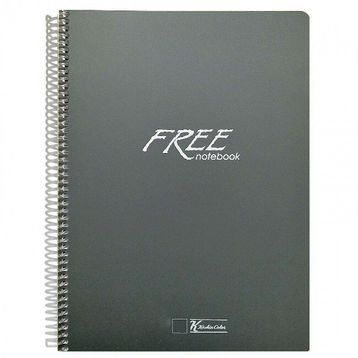Keskin Color Free Spiralli Plastik Kapak Çizgisiz A4 100 Yaprak Defter
