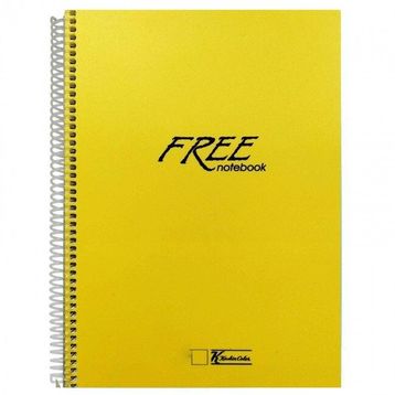 Keskin Color Free Spiralli Plastik Kapak Çizgisiz A4 100 Yaprak Defter