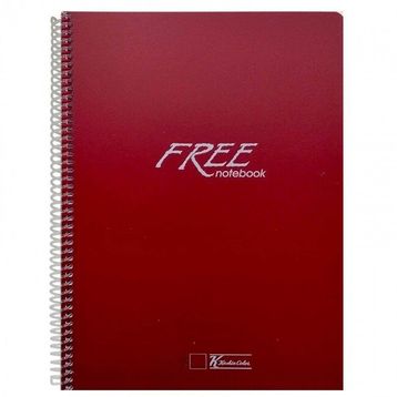 Keskin Color Free Spiralli Plastik Kapak Çizgisiz A4 100 Yaprak Defter