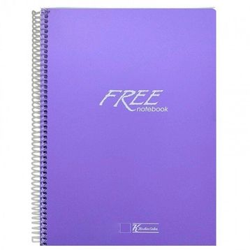 Keskin Color Free Spiralli Plastik Kapak Çizgisiz A4 100 Yaprak Defter
