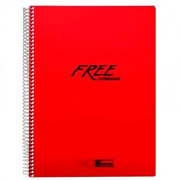 Keskin Color Free Spiralli Plastik Kapak Çizgisiz A4 100 Yaprak Defter