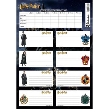 Keskin Color Harry Potter Ders Programlı 3'lü Okul Etiketi