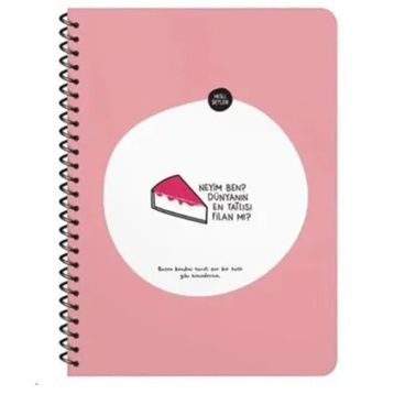 Keskin Color Hisli Şeyler 16.5x22.5 Kareli Neyim Ben Dünyanın En Tatlısı Filan Mı Defter