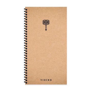 Keskin Color La Plume Viking Spiralli Çekiç Sert Kapak 80 Yaprak 10x19 cm Çizgisiz Defter