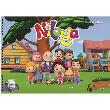 Keskin Color Niloya 25x35 cm 15 Yaprak Spiralli 110 gr 4'lü Resim Defteri