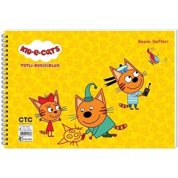 Keskin Color Resim Defteri 15 Yaprak 25 x 35 cm Tatlı Kedicikler 300215-80 Resim Defteri