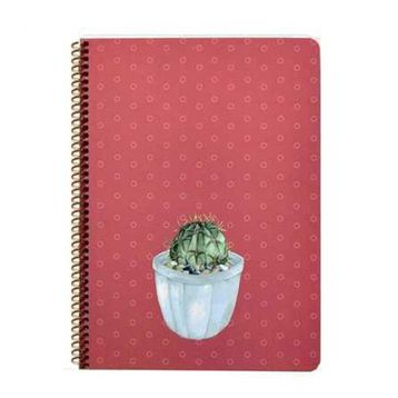 Keskin Color Saguaro Spiralli Kaktüs Sert Kapak 100 Yaprak 20x28 Çizgili Defter