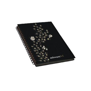 Keskin Color Schwarz Foil Sert Kapaklı 14x20 60 Yaprak Spiralli Defter