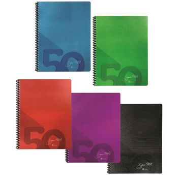 Keskin Color Since 1966 19x25 cm Plastik Kapak 80 Yaprak Kareli Defter
