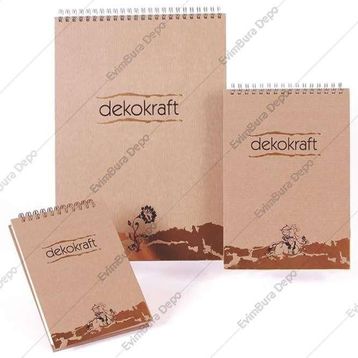 Keskin Color Spiralli A4 Çizgili 100 Yaprak Dekokraft Bloknot