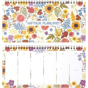 Keskin Color Sunflower 13x27 cm Spiralli Haftalık Planlayıcı
