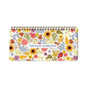 Keskin Color Sunflower 13x27 cm Spiralli Haftalık Planlayıcı