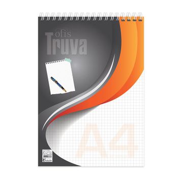 Keskin Color Truva 40 Yaprak Kareli Spiralli Bloknot