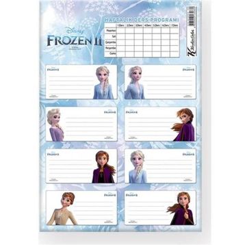 Keskin Frozen 3'lü Ders Programlı Etiket