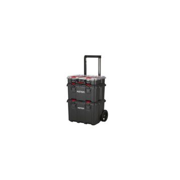Keter 17210365 Pack N Stack Hart Modular System 3 Katlı Tekerlekli Takım Çantası