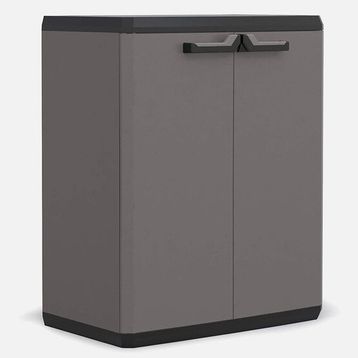 Keter Piu Kısa Tek Raflı 68x39x83 cm Antrasit Plastik Dolap