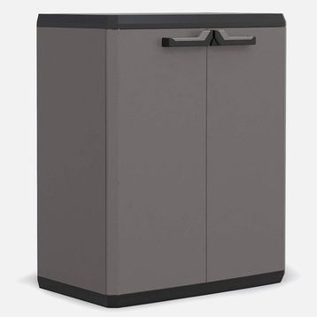 Keter Piu Kısa Tek Raflı 68x39x83 cm Antrasit Plastik Dolap