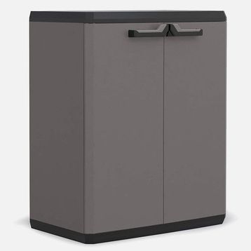 Keter Piu Kısa Tek Raflı 68x39x83 cm Antrasit Plastik Dolap