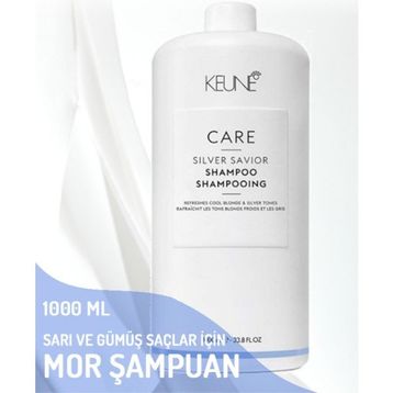 Keune Care Silver Savior Shampoo 1000 ml Mor Şampuan