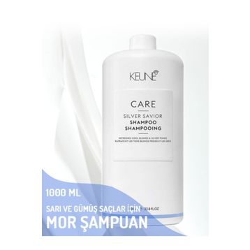 Keune Care Silver Savior Shampoo 1000 ml Mor Şampuan