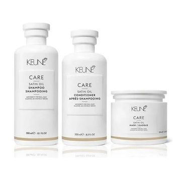 Keune Satin Oil 300 ml Şampuan + Satin Oil 250 ml Saç Kremi + Satin Oil 200 ml Saç Maskesi