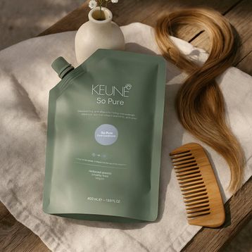 Keune So Pure Cool Sarı Gri Saçlar İçin Gümüş Refill 1 lt Saç Kremi