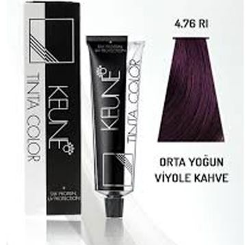 Keune Tinta Color 4.76 RI Orta Kahve Yoğun Viyole Kızıl 60 ml Saç Boyası