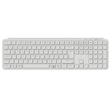 Keychron B6 Pro Ultra-Slim Beyaz %100 Kablolu/Kablosuz Klavye