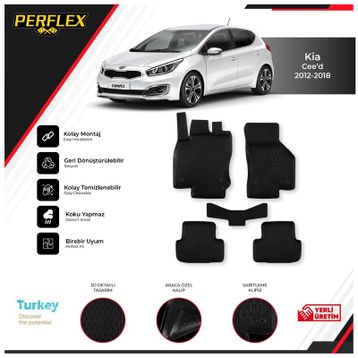 Kia 2012 2018 Ceed 3D Havuzlu Paspas