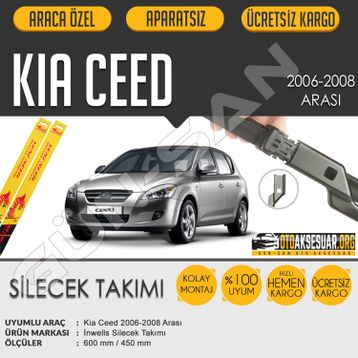 Kia Ceed 2006-2008 Muz Silecek Takımı