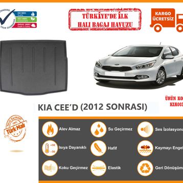 Kia Cee'd Üst Raf 2012-2019 Halı Bagaj Havuzu